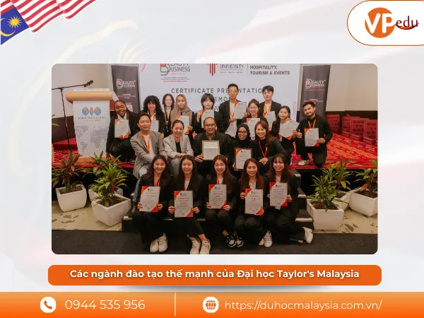 Các ngành đào tạo thế mạnh của Đại học Taylor's Malaysia