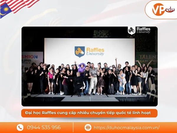 Đại học Raffles cung cấp nhiều chuyển tiếp quốc tế linh hoạt