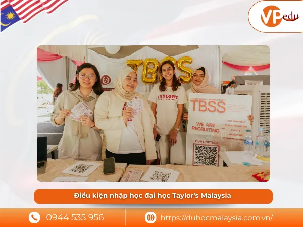 Điều kiện nhập học đại học Taylor's Malaysia
