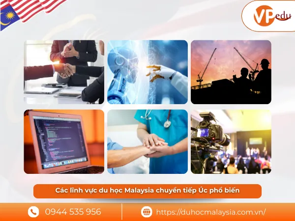 du học Malaysia chuyển tiếp Úc có nhiều ngành học đa dạng
