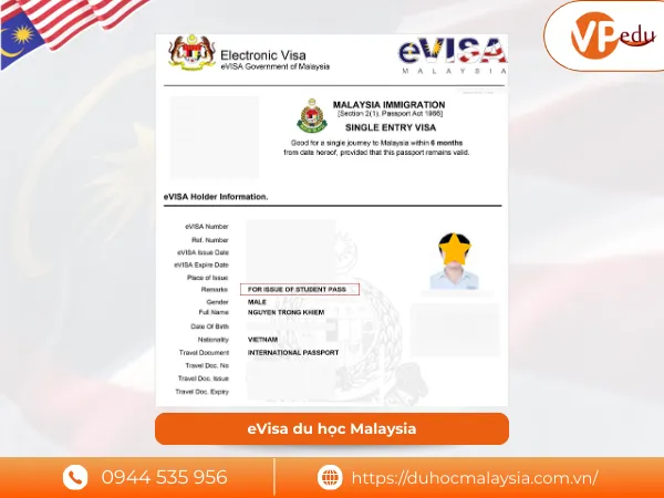 thủ tục xin Visa du học Malaysia