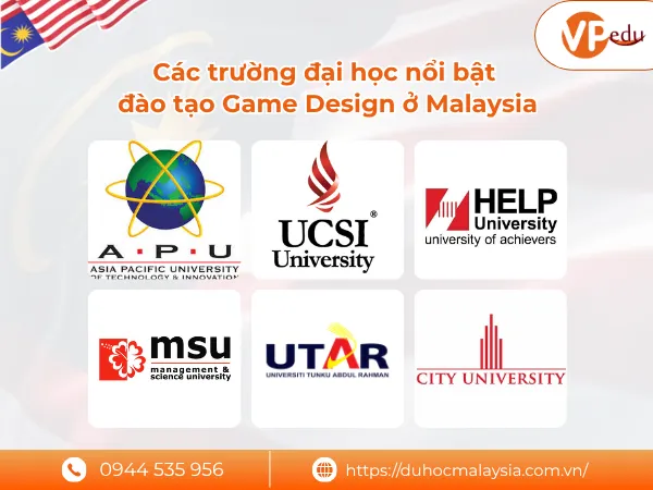 Các trường đại học nổi bật đào tạo Game Design ở Malaysia
