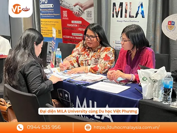 Đại diện MILA University cùng Du học Việt Phương