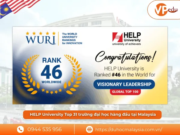 HELP University thuộc top 31đại học tốt nhất ở Malaysia