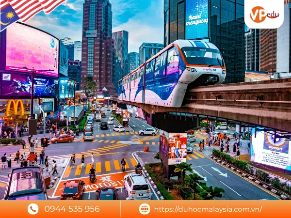 Phương tiện giao thông công cộng phục vụ việc đi lại tại MalaysiaSao chép tên ảnh